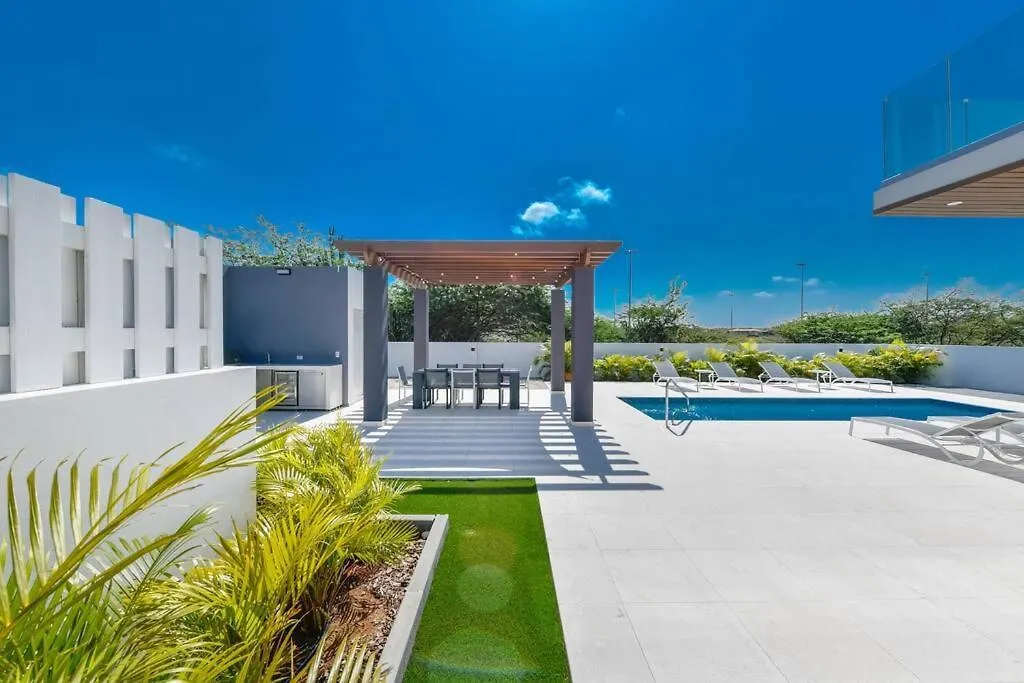New 5Br 3Ba Villa Biba Dushi 3-Min Eagle Beach Palm Beach 0*,